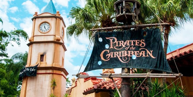 Pirates of the Caribbean ride at Disney's Magic Kingdom